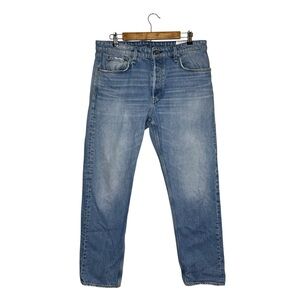 Rag & Bone Straight Leg Button Fly Rigid Denim Jeans Men's